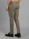 Solid Cargo Pants with 6 pockets-Beige-HC3013-30