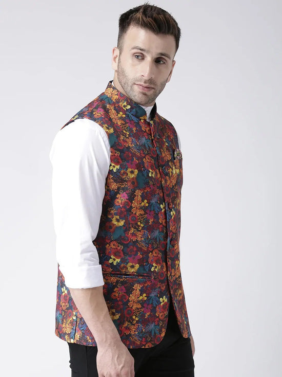 Hangup Men Standard Printed Men's Indian Wear-63APrintedNehru