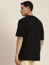 Dillinger Black Typographic Oversized T-Shirt-DLMOV007BLK-S