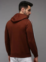 Men Brown Solid Sweatshirt-OTSS-26-Brown