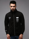 Men Black Solid Sweatshirt-OTSS-31-Black