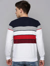 Men White Colourblock Sweatshirt-OTRS-4-Offwhite