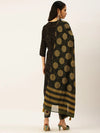 Women's Black Embroidered Kurta Sets-GW-2774-Black