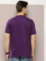 Dillinger Purple Solid Regular Heney T-shirt