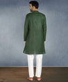 Hangup Men Standard Solid Men's Indian Wear-ST12946_Green_RubyLKurta