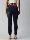 Women's Navy Blue Solid Denim Jeans-LTJO22046-Navyblue