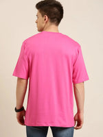 Dillinger Pink Solid Oversized T-Shirt-DLMOV125FSR-S