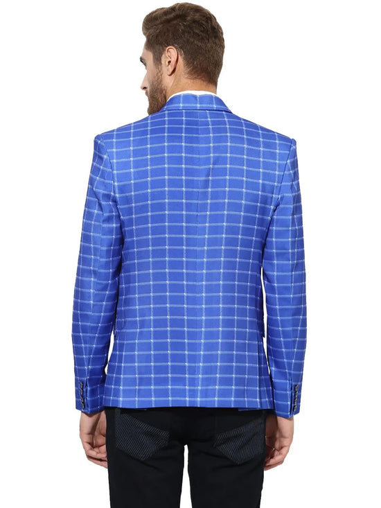 Hangup Men Standard Checkered Men Formalwear-D3CheckBlazer