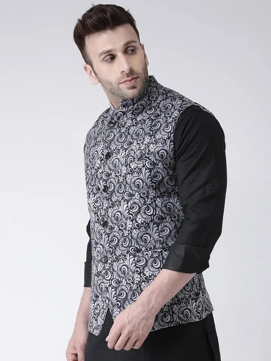 Hangup Men Standard Printed Men's Indian Wear-118APrintedNehru