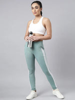 Women Solid Slim Fit Sea Green Track Pant-AF-1612-Seagreen