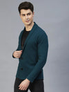 Rigo Shawl Collar Waffle Knit Shrug-LC09221048-L