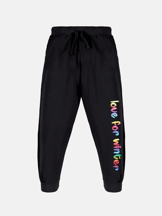 Girls Winter Printed Track Pant-AW23GTP013001