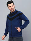 Rigo Color Blocked High Neck Fleece Jacket-SW07221124-L