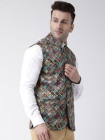 Hangup Men Standard Printed Men's Indian Wear-140A_Printed_Nehru