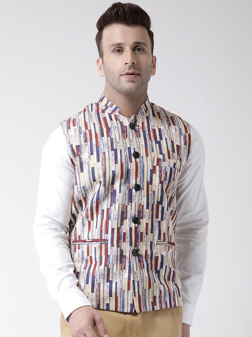 Hangup Men Standard Printed Men's Indian Wear-145A_Printed_Nehru