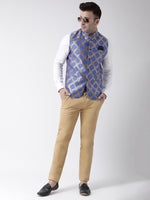 Hangup Men Standard Printed Men's Indian Wear-147A_Jacquard_Nehru