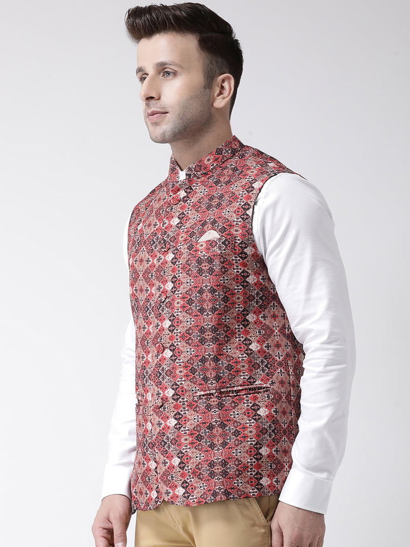 Hangup Men Standard Printed Men's Indian Wear-149A_Printed_Nehru