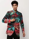 Men Multi Printed Casual Blazers-SOBLZ-083-7-Multi