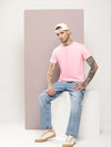 Dillinger Men's Pink Plain T-Shirt