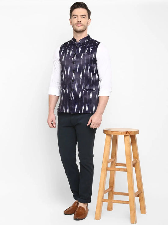 Hangup Men Standard Printed Men's Indian Wear-169A_Printed_Nehru