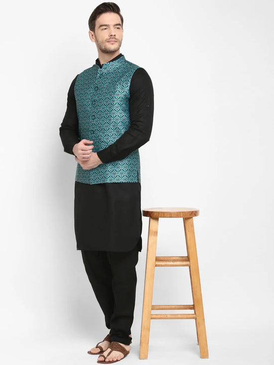 Hangup Men Standard Printed Men's Indian Wear-170A_Printed_Nehru