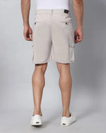 Solid Stretchable Shorts with 6 pockets-Grey-HCS6012-30