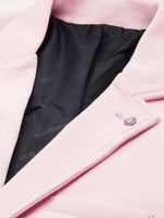 Men Pink Solid Casual Blazers-AR-48-Pink