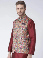 Hangup Men Standard Printed Men's Indian Wear-51APrintedNehru