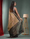 Beige Blended Silk Handwoven Ajrakh Print Saree-MA50BSL34830015