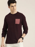 Dillinger Purple Solid Regular T-shirt-DLGRFS030WINE-S