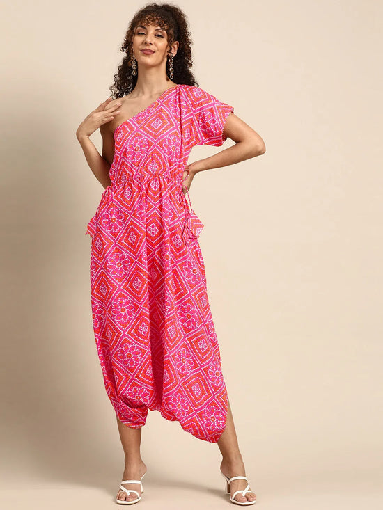 Women Solid Standard Pink Jumpsuits & Sets