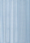 Gingham Woven 100% cotton geometric curtain for living room - Room darkening - Powder Blue - Pack of 1-230822166