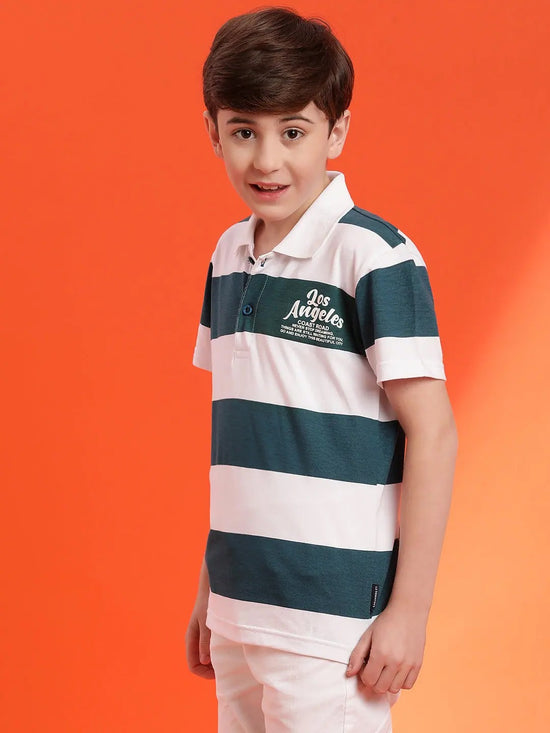 Lil Tomatoes Boys Cotton Polo T-shirt-GBT-S24-1406_TEAL_30