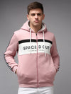 Men Pink Colourblock Sweatshirt-EX-2651-Pink