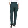 Smarty Pants Women's Cotton Lycra Straight Leg Bottle Green Color Formal Trouser