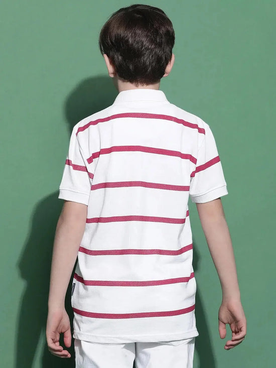 Lil Tomatoes Boys Cotton Polo T-shirt-GBT-S24-1147_CRANBERRY_30