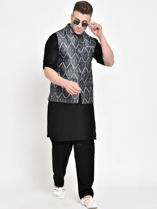 Hangup Men Standard Printed Men's Indian Wear-166A_Printed_Nehru