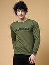 Rigo Printed Round Neck Fleece Sweatshirt-SW09181065-L