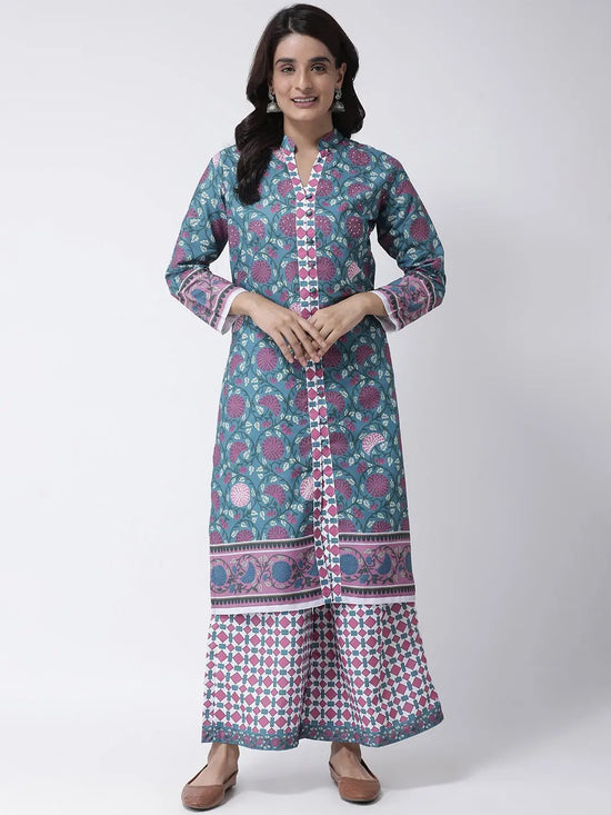 Hangup Women Standard Printed Indian Ethnic Set-X42_3Pc_KurtaSet