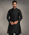 Hangup Men Standard Solid Men's Indian Wear-Black_8_B8_Lkurta