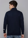 Men Navy Solid Western Jacket-OTSS-13-Navyblue