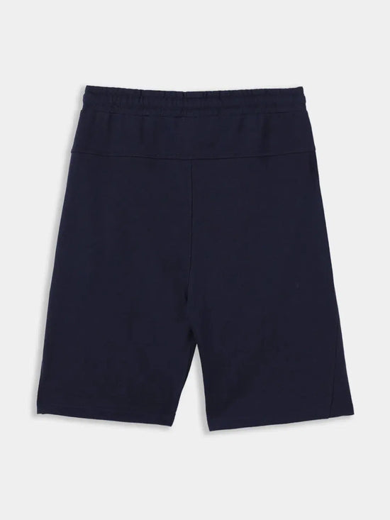 Lil Tomatoes Boys Cotton Looper Bermuda-GBB-S24-1447_NAVY_30