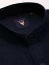 Men Navy Solid Shirt-DINAH-1682-Navyblue