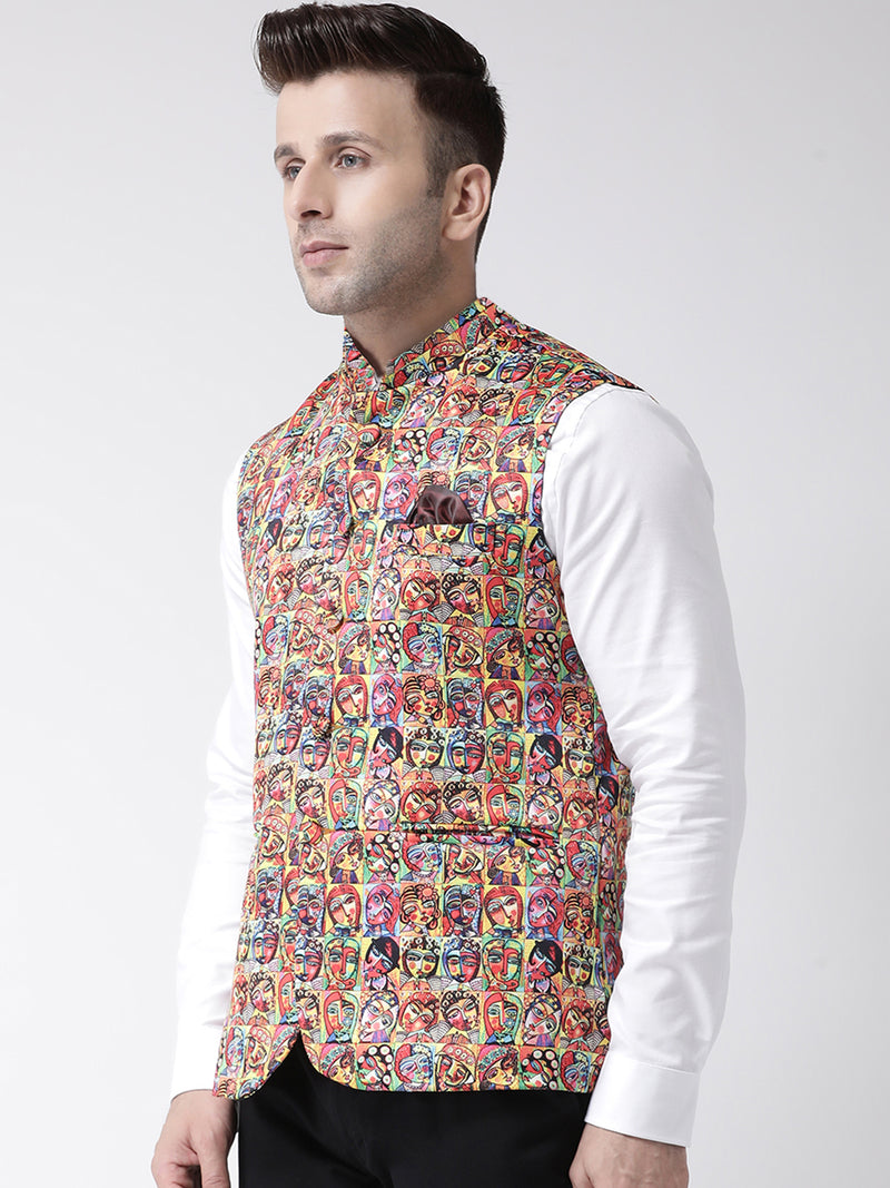 Hangup Men Standard Printed Men's Indian Wear-158A_Printed_Nehru