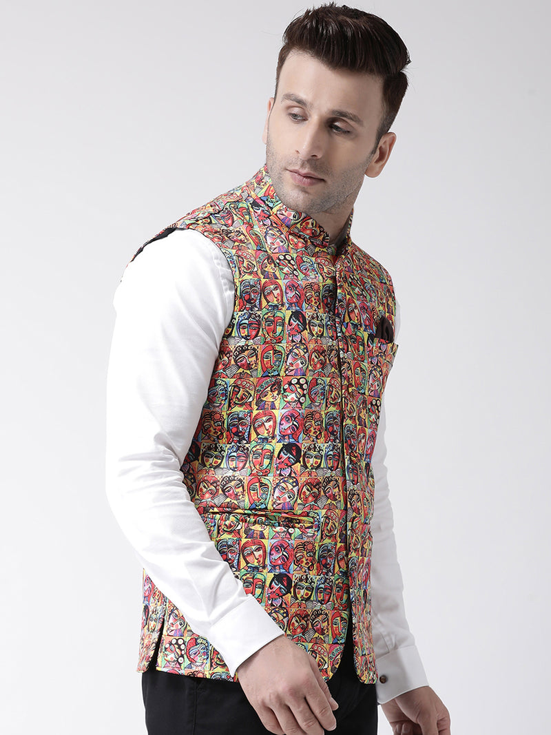 Hangup Men Standard Printed Men's Indian Wear-158A_Printed_Nehru