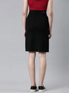 Women Black Solid Pencil Skirt-LT-SKT-102217-Black