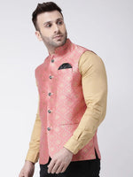 Hangup Men Standard Solid Men's Indian Wear-123AJacquardNehru