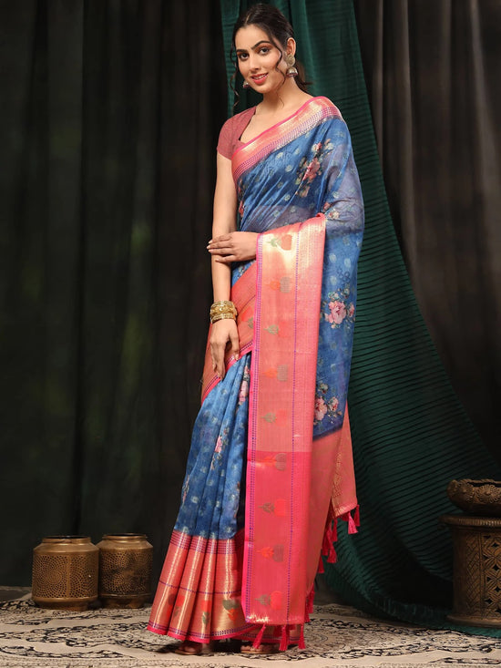 Elegant Simplicity Charm Saree-SZ-DGLARA-NB-1925