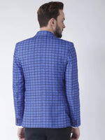 Hangup Men Standard Checkered Men Formalwear-D19CheckBlazer