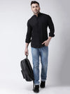 Hangup Men Slim Solid Shirts-BenBlackShirt